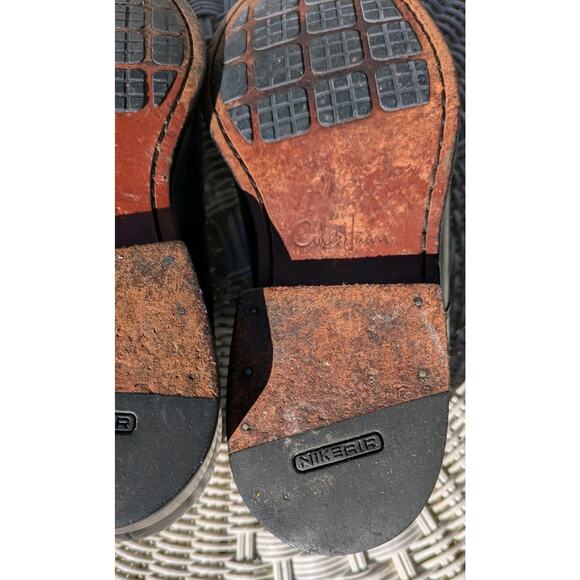 Cole Haan Air Colton Plain Oxford Men 9 M Black Leather Dress Shoe C08894 - Picture 6 of 9